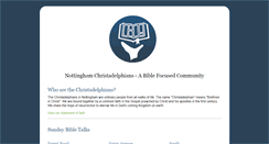 Desktop Screenshot of nottingham-christadelphians.org.uk