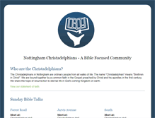 Tablet Screenshot of nottingham-christadelphians.org.uk